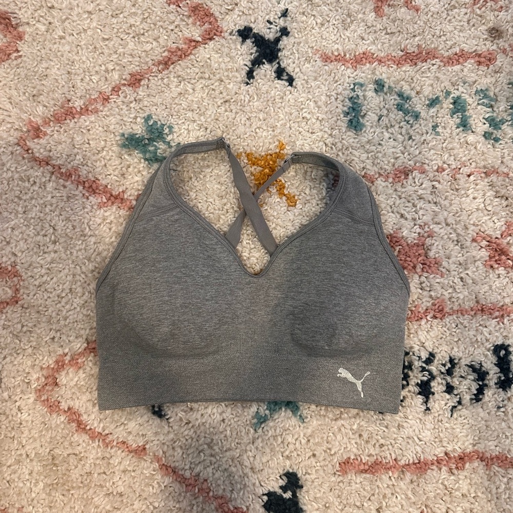 Puma Charcoal Sports Bra